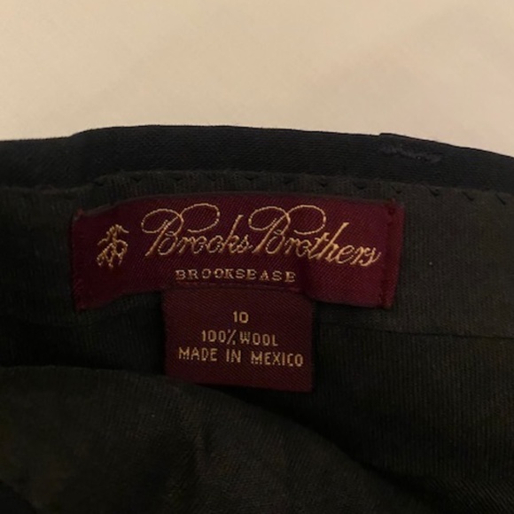 Brooks Brothers Brooksease Black Wool Pleated Dress Pants Boys Size 10 - Picture 2 of 3